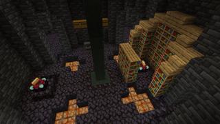 Screenshot of the Minecraft Bedrock Marketplace product Black Tower Base created by Fall Studios.