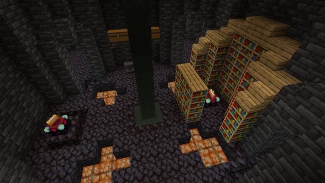 Screenshot of the Minecraft Bedrock Marketplace product Black Tower Base created by Fall Studios.
