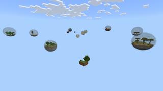 Screenshot of the Minecraft Bedrock Marketplace product Bubbles Skyblock created by Fall Studios.