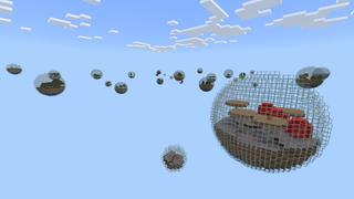 Screenshot of the Minecraft Bedrock Marketplace product Bubbles Skyblock created by Fall Studios.
