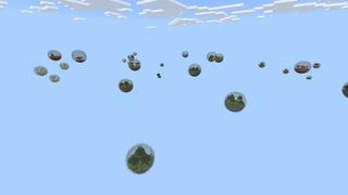 Screenshot of the Minecraft Bedrock Marketplace product Bubbles Skyblock created by Fall Studios.