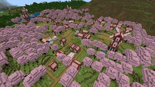 Screenshot of the Minecraft Bedrock Marketplace product Cherry Village created by Fall Studios.
