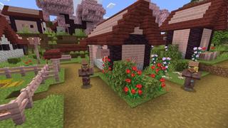 Screenshot of the Minecraft Bedrock Marketplace product Cherry Village created by Fall Studios.