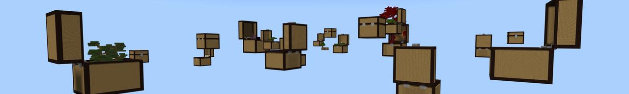 Panorama of the Minecraft Bedrock Marketplace product Chest Skyblock created by Fall Studios.