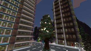 Screenshot of the Minecraft Bedrock Marketplace product Christmas City created by Fall Studios.
