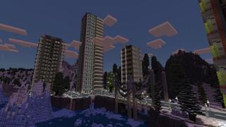 Screenshot of the Minecraft Bedrock Marketplace product Christmas City created by Fall Studios.