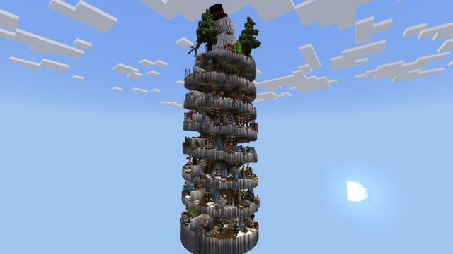 Screenshot of the Minecraft Bedrock Marketplace product Christmas Parkour created by Fall Studios.