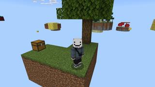 Screenshot of the Minecraft Bedrock Marketplace product Classic Lucky Block Skyblock created by Fall Studios.