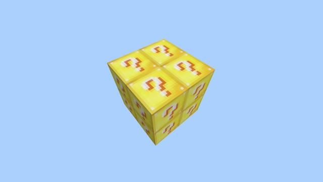 Screenshot of the Minecraft Bedrock Marketplace product Classic Lucky Block Skyblock created by Fall Studios.