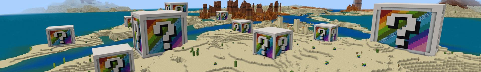 Panorama of the Minecraft Bedrock Marketplace product Classic Rainbow Blocks created by Fall Studios.