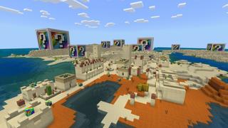 Screenshot of the Minecraft Bedrock Marketplace product Classic Rainbow Blocks created by Fall Studios.