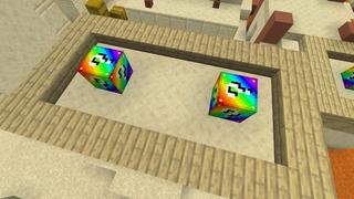 Screenshot of the Minecraft Bedrock Marketplace product Classic Rainbow Blocks created by Fall Studios.