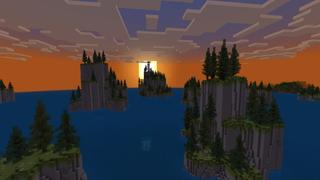 Screenshot of the Minecraft Bedrock Marketplace product Cliff Biome created by Fall Studios.