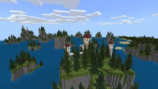 Screenshot of the Minecraft Bedrock Marketplace product Cliff Biome created by Fall Studios.