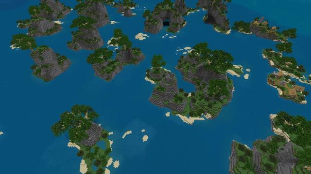 Screenshot of the Minecraft Bedrock Marketplace product Cliff Mansion created by Fall Studios.