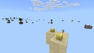 Screenshot of the Minecraft Bedrock Marketplace product Craftable Lucky Skyblock created by Fall Studios.