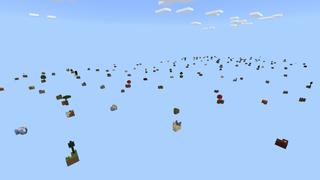 Screenshot of the Minecraft Bedrock Marketplace product Craftable Lucky Skyblock created by Fall Studios.