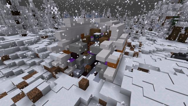 Screenshot of the Minecraft Bedrock Marketplace product Crashed: Frozen Tundra created by Fall Studios.