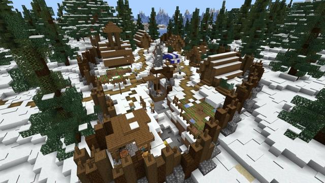 Screenshot of the Minecraft Bedrock Marketplace product Crashed: Frozen Tundra created by Fall Studios.
