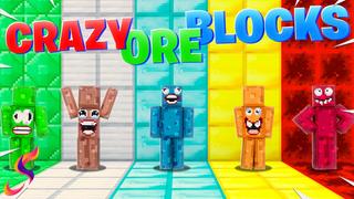 Thumbnail of the Minecraft Bedrock Marketplace product Crazy Ore Blocks created by Fall Studios.
