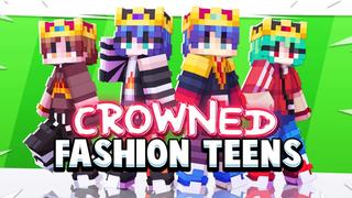 Thumbnail of the Minecraft Bedrock Marketplace product Crowned Fashion Teens created by Fall Studios.