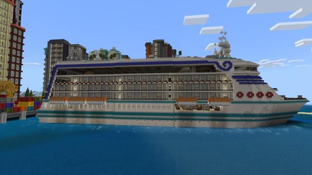 Screenshot of the Minecraft Bedrock Marketplace product Cruise City created by Fall Studios.