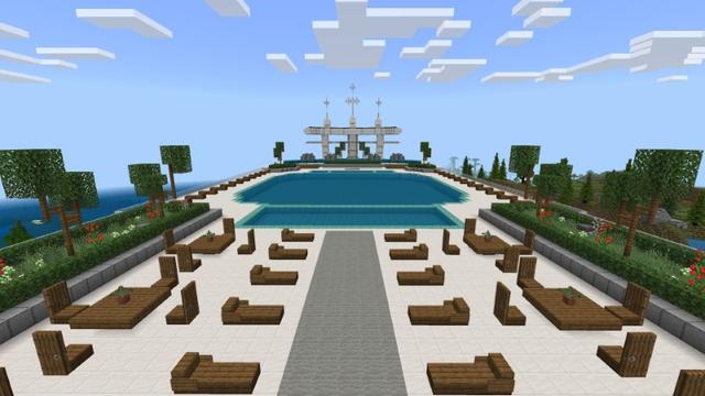 Screenshot of the Minecraft Bedrock Marketplace product Cruise City created by Fall Studios.
