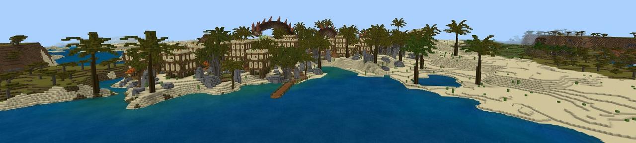 Panorama of the Minecraft Bedrock Marketplace product Desert Snake created by Fall Studios.