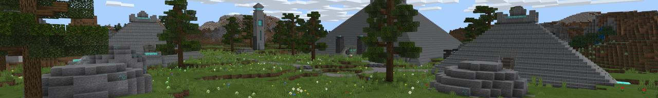 Panorama of the Minecraft Bedrock Marketplace product Diamond Temple created by Fall Studios.