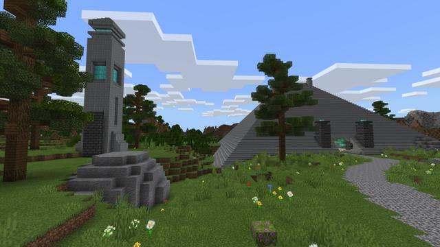 Screenshot of the Minecraft Bedrock Marketplace product Diamond Temple created by Fall Studios.