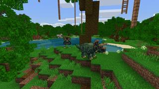 Screenshot of the Minecraft Bedrock Marketplace product Dinosaur Adventure created by Fall Studios.