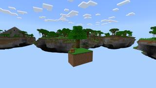 Screenshot of the Minecraft Bedrock Marketplace product Dinosaur Skyblock created by Fall Studios.