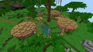 Screenshot of the Minecraft Bedrock Marketplace product Dinosaur Skyblock created by Fall Studios.