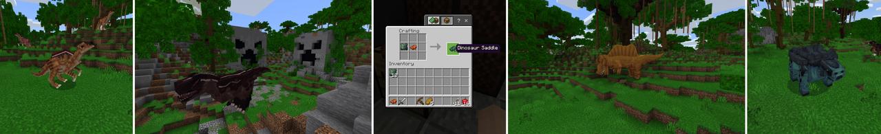 Panorama of the Minecraft Bedrock Marketplace product Dinosaur Survival created by Fall Studios.