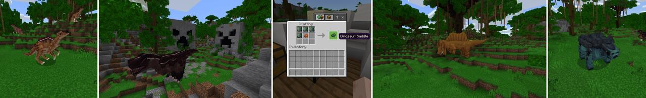Panorama of the Minecraft Bedrock Marketplace product Dinosaur Survival created by Fall Studios.