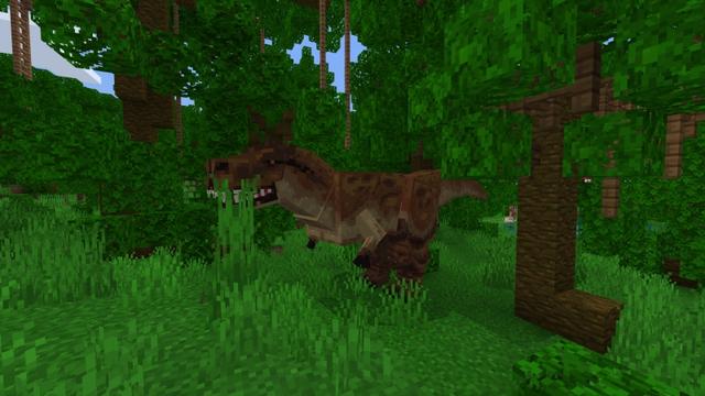 Screenshot of the Minecraft Bedrock Marketplace product Dinosaur World created by Fall Studios.