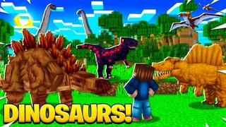 Thumbnail of the Minecraft Bedrock Marketplace product Dinosaures ! created by Fall Studios.