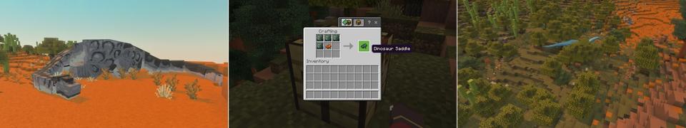 Panorama of the Minecraft Bedrock Marketplace product Dinosaurs created by Fall Studios.