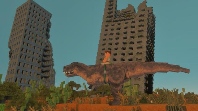 Screenshot of the Minecraft Bedrock Marketplace product Dinosaurs created by Fall Studios.