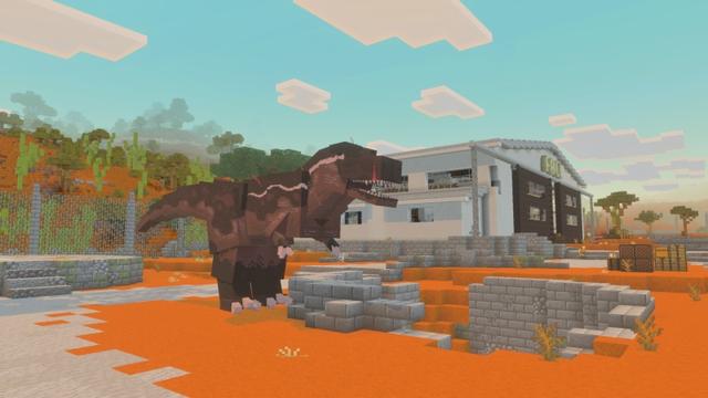 Screenshot of the Minecraft Bedrock Marketplace product Dinosaurs created by Fall Studios.