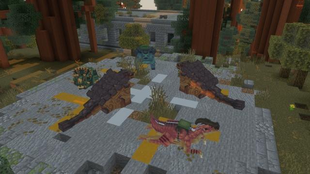 Screenshot of the Minecraft Bedrock Marketplace product Dinosaurs created by Fall Studios.