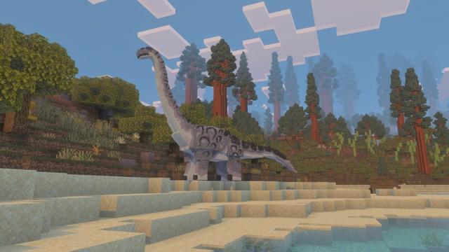 Screenshot of the Minecraft Bedrock Marketplace product Dinosaurs created by Fall Studios.