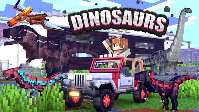 Thumbnail of the Minecraft Bedrock Marketplace product Dinosaurs created by Fall Studios.