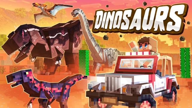 Thumbnail of the Minecraft Bedrock Marketplace product Dinosaurs created by Fall Studios.