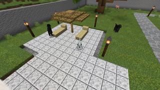 Screenshot of the Minecraft Bedrock Marketplace product Dogs Mansion created by Fall Studios.