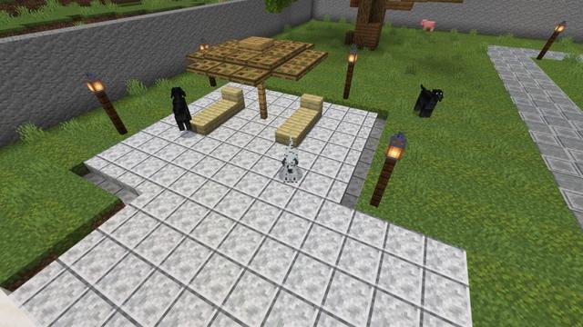 Screenshot of the Minecraft Bedrock Marketplace product Dogs Mansion created by Fall Studios.