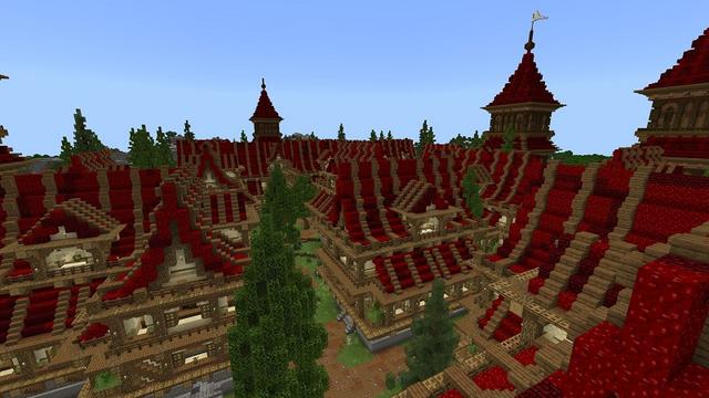 Screenshot of the Minecraft Bedrock Marketplace product Dragon Fortress created by Fall Studios.