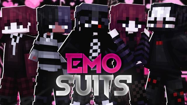Thumbnail of the Minecraft Bedrock Marketplace product Emo Suits created by Fall Studios.