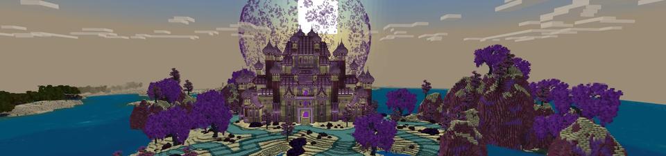 Panorama of the Minecraft Bedrock Marketplace product End Temple created by Fall Studios.