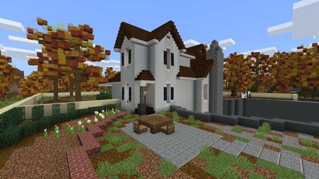 Screenshot of the Minecraft Bedrock Marketplace product Fall Millionaire Mansion created by Fall Studios.